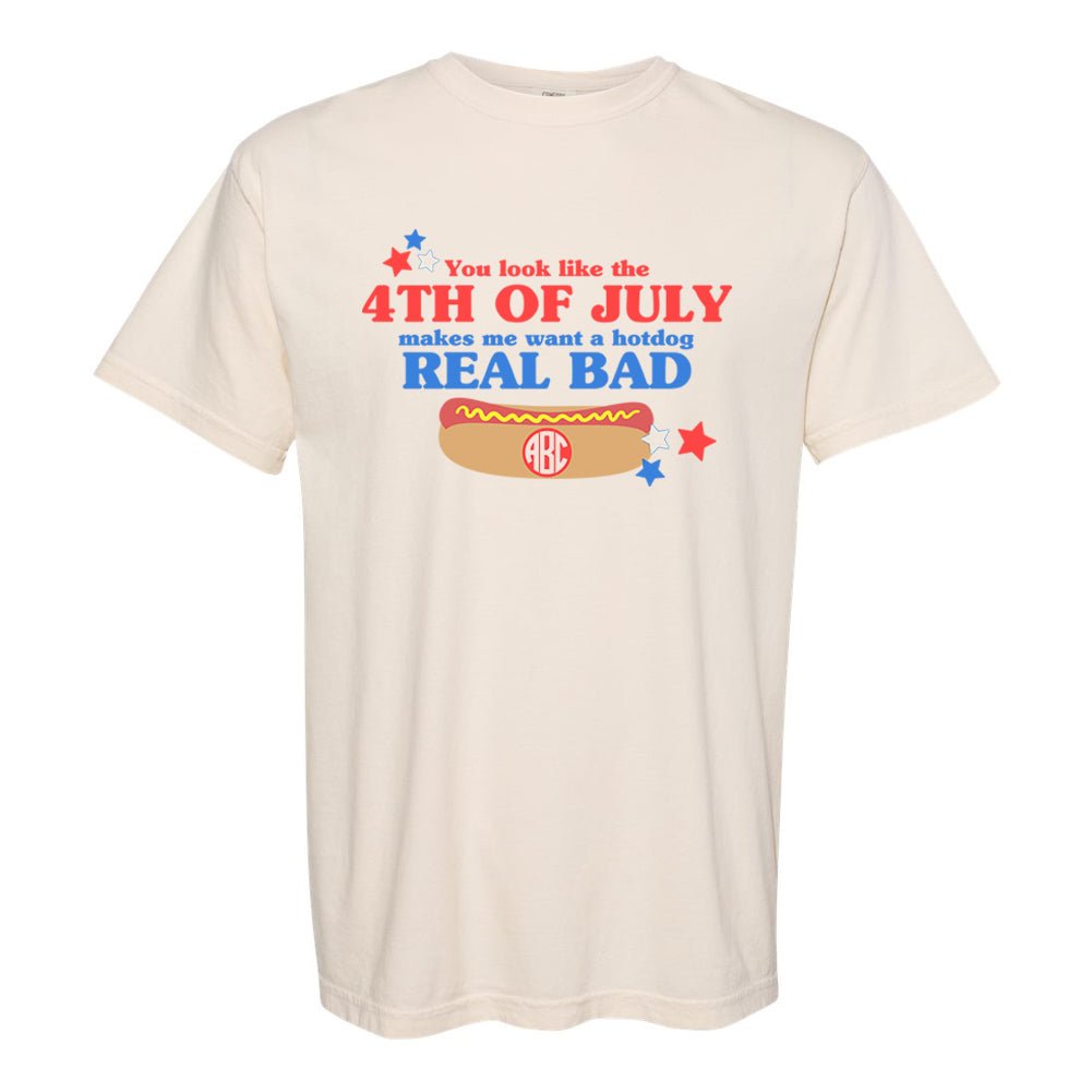 Monogrammed 'You Look Like The 4th of July' T-Shirt - United Monograms