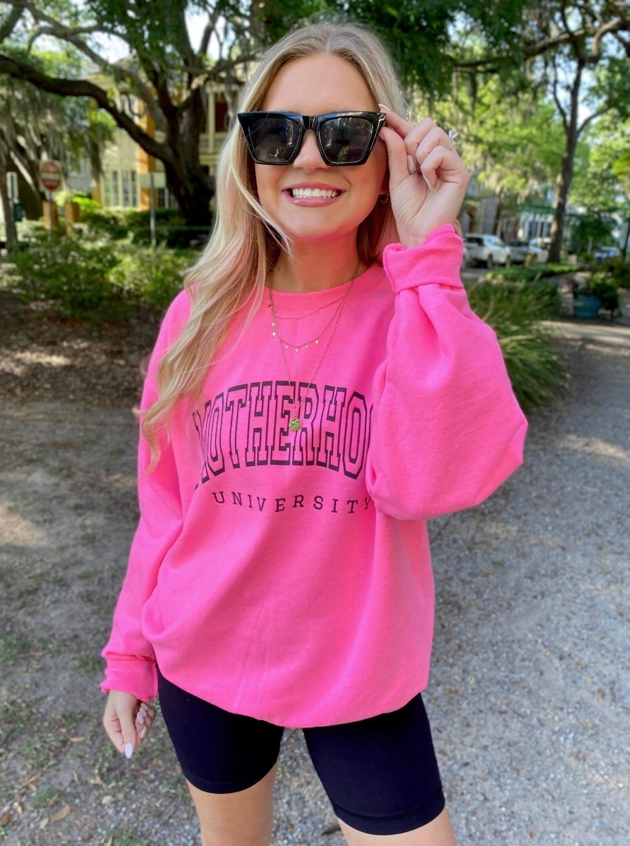 'Motherhood University' Crewneck Sweatshirt - United Monograms