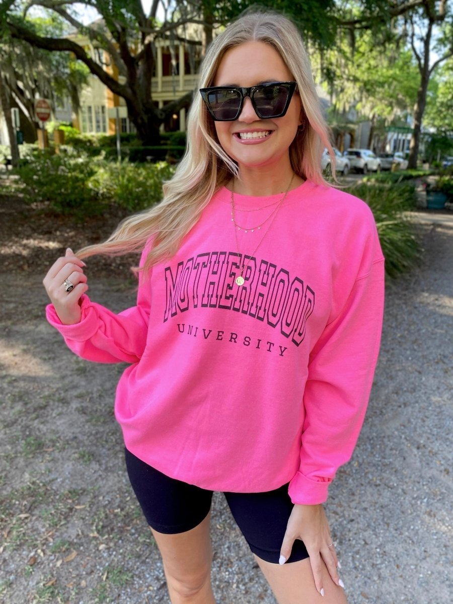 'Motherhood University' Crewneck Sweatshirt - United Monograms