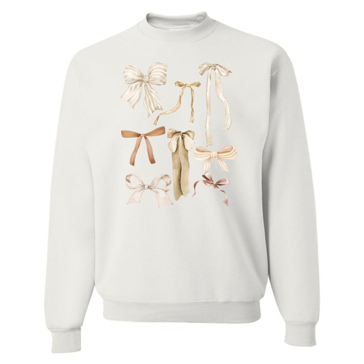 ‘Neutral Bow Show' Crewneck Sweatshirt - United Monograms