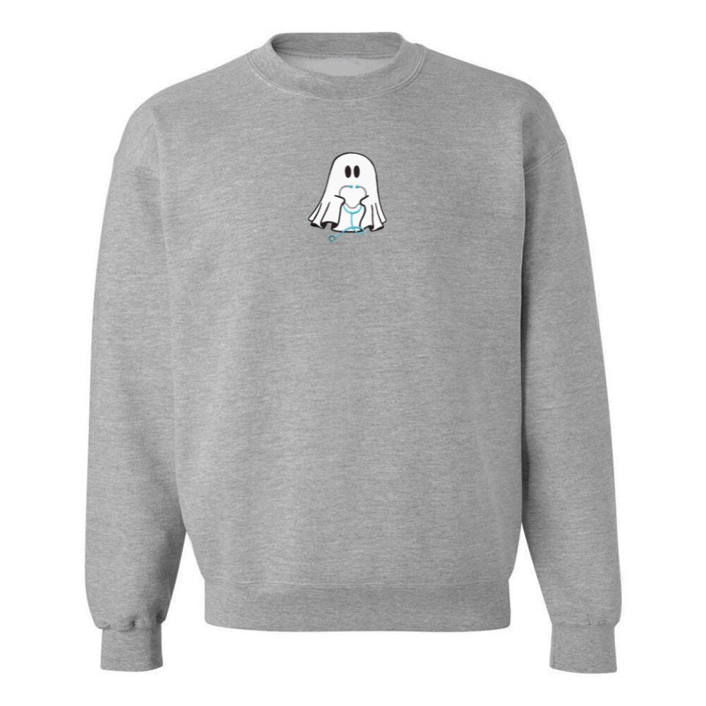 'Nurse Ghost' Embroidered Crewneck Sweatshirt - United Monograms