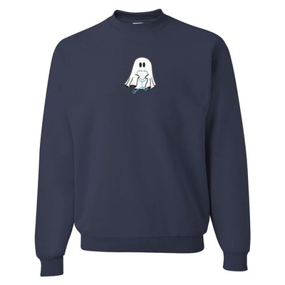 'Nurse Ghost' Embroidered Crewneck Sweatshirt - United Monograms