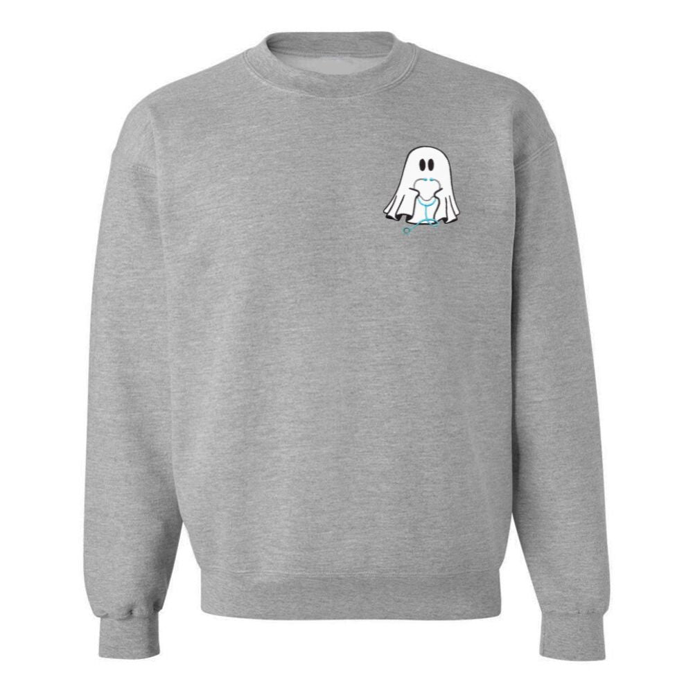 'Nurse Ghost' Embroidered Crewneck Sweatshirt - United Monograms