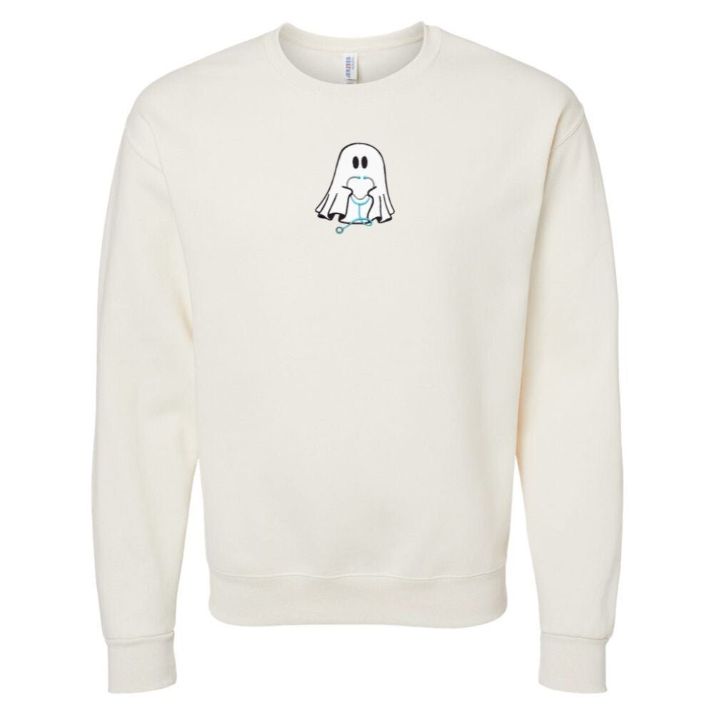 'Nurse Ghost' Embroidered Crewneck Sweatshirt - United Monograms