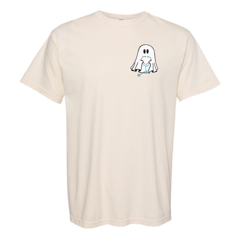 'Nurse Ghost' Embroidered T - Shirt - United Monograms