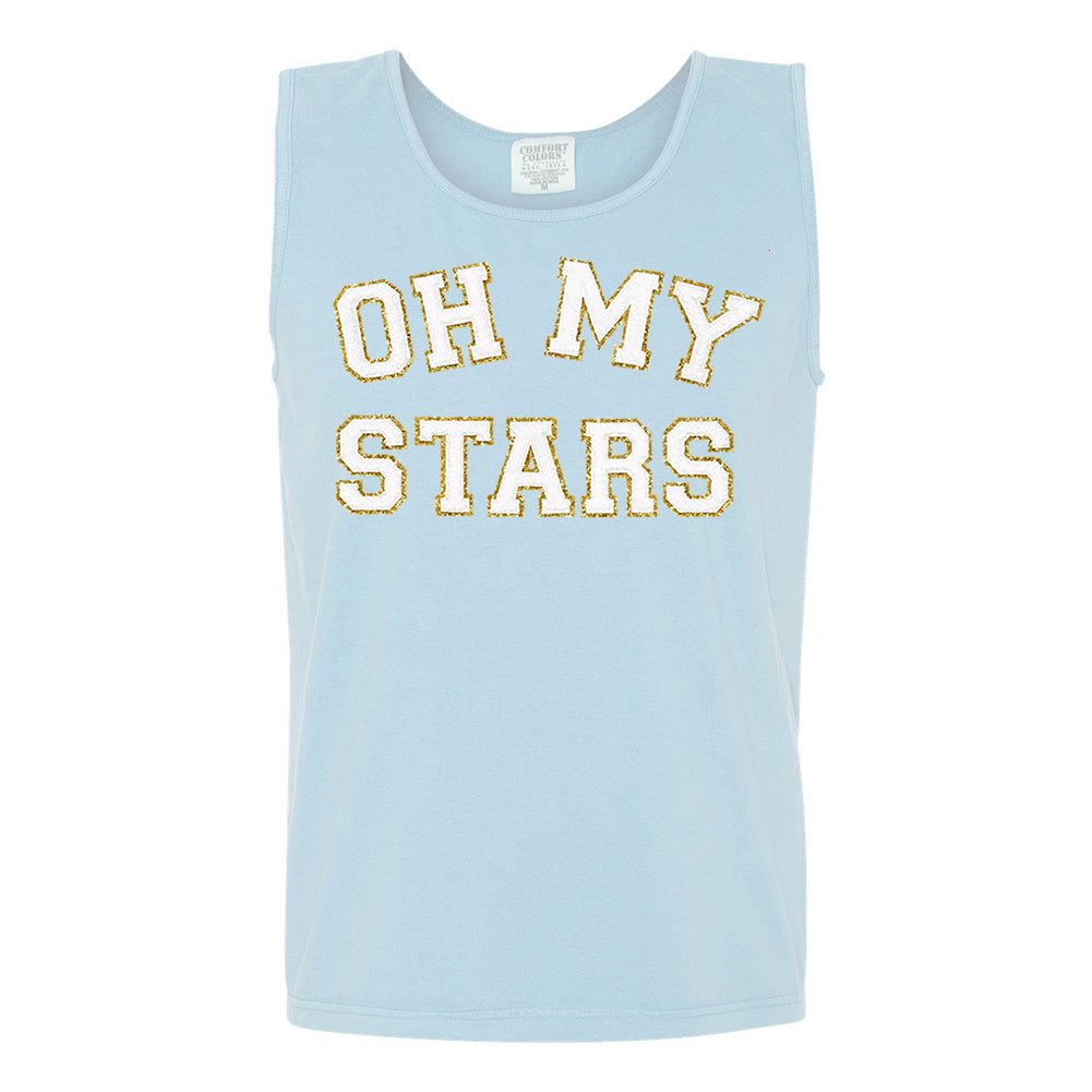 Oh My Stars Letter Patch Tank Top - United Monograms