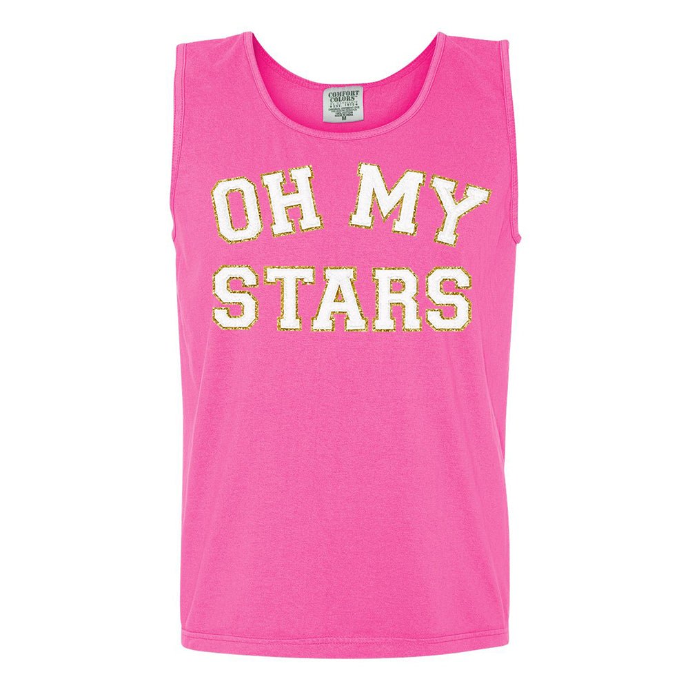 Oh My Stars Letter Patch Tank Top - United Monograms