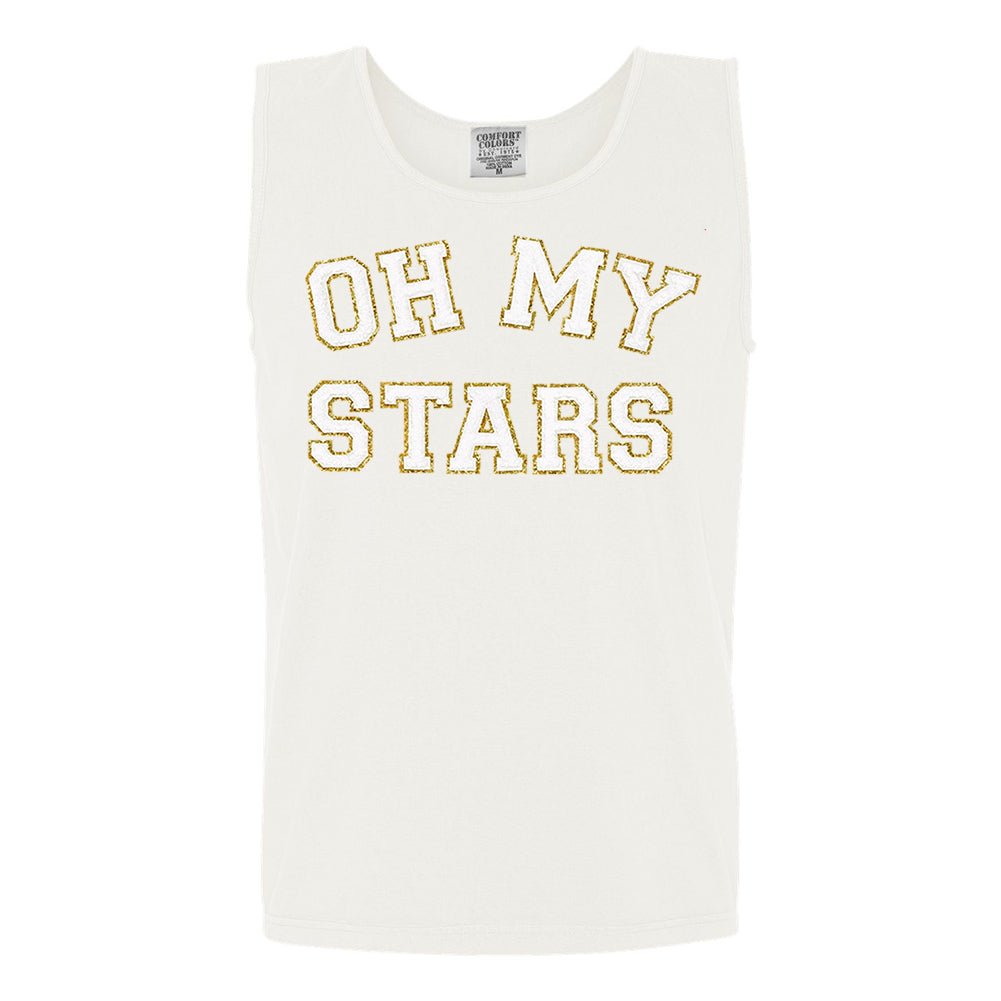 Oh My Stars Letter Patch Tank Top - United Monograms