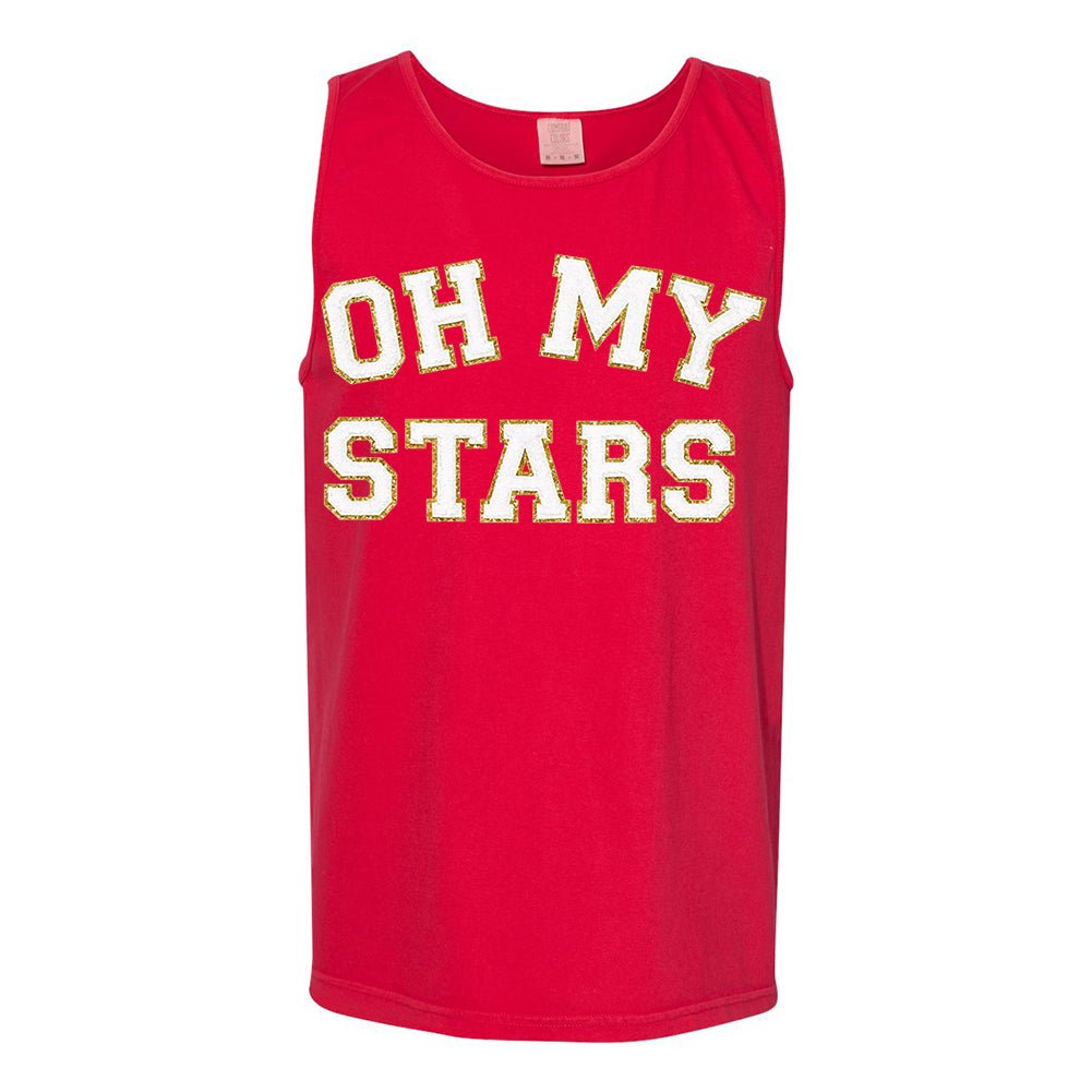 Oh My Stars Letter Patch Tank Top - United Monograms