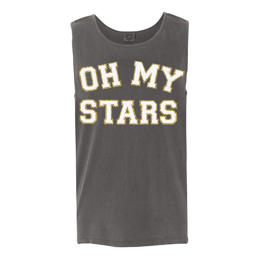 Oh My Stars Letter Patch Tank Top - United Monograms