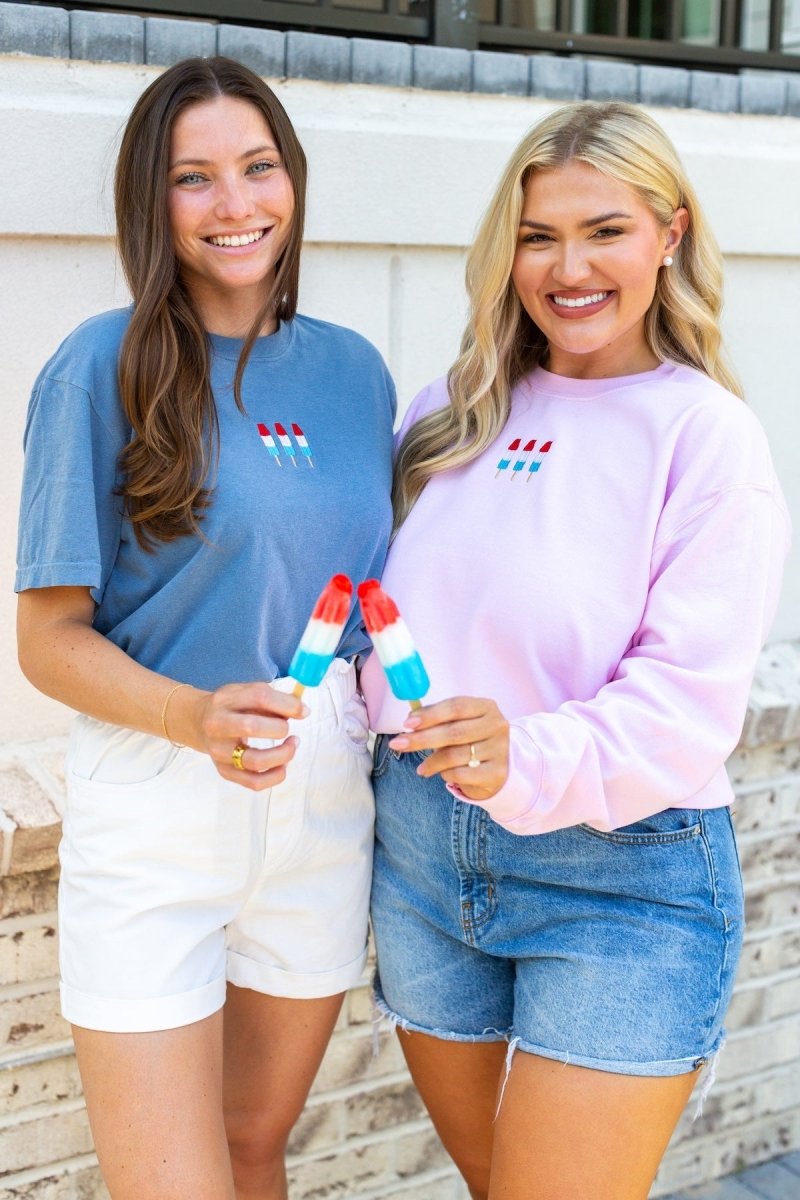 'Patriotic Popsicles' Embroidered T - Shirt - United Monograms