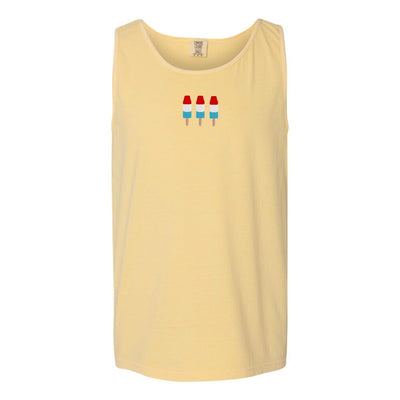 'Patriotic Popsicles' Embroidered Tank Top - United Monograms