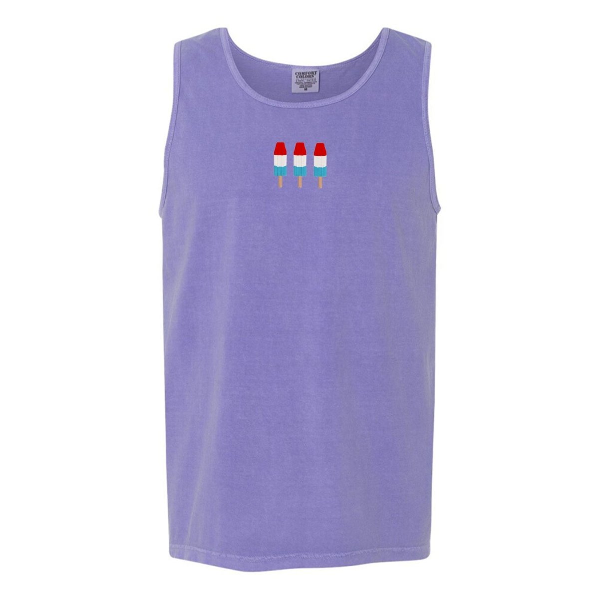 'Patriotic Popsicles' Embroidered Tank Top - United Monograms