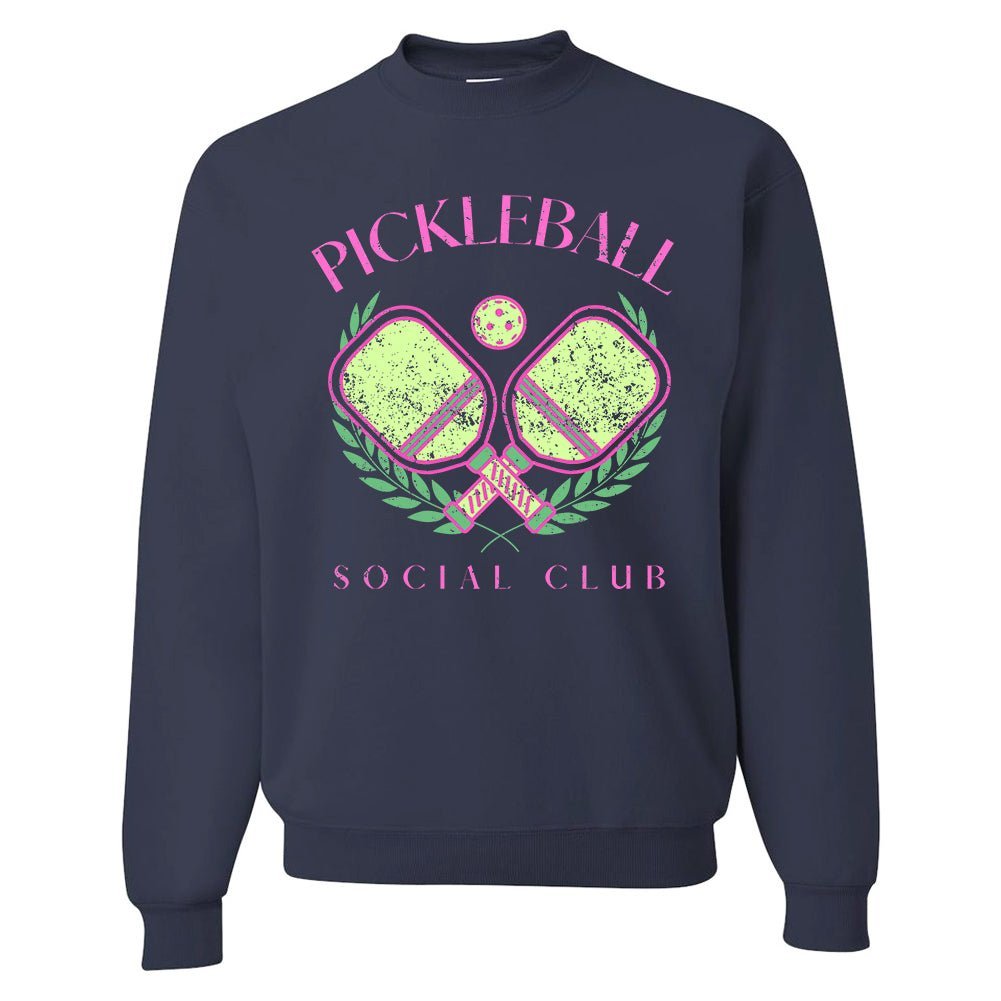 'Pickleball Social Club' Crewneck Sweatshirt - United Monograms