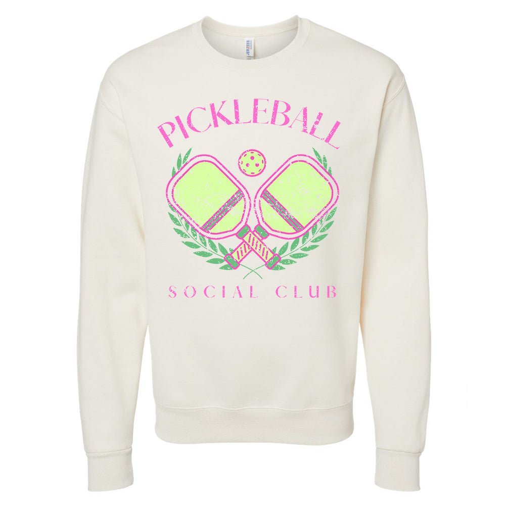 'Pickleball Social Club' Crewneck Sweatshirt - United Monograms