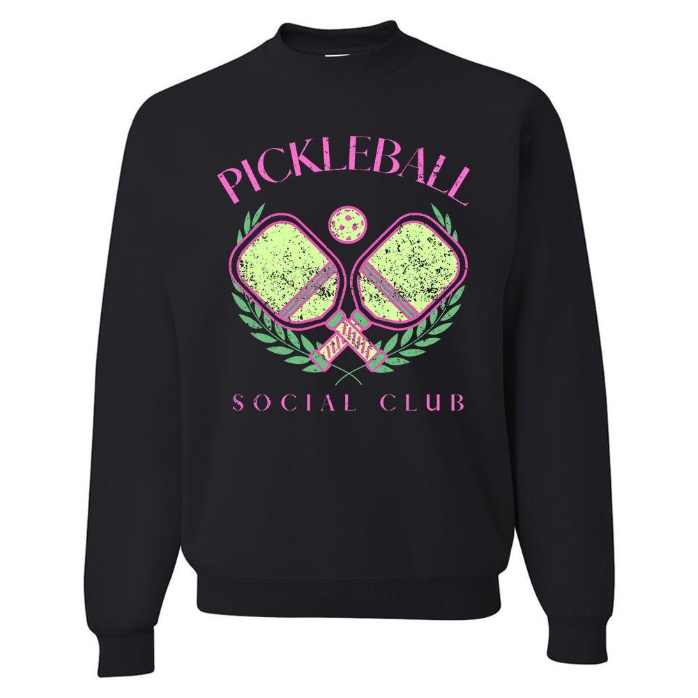 'Pickleball Social Club' Crewneck Sweatshirt - United Monograms