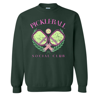 'Pickleball Social Club' Crewneck Sweatshirt - United Monograms