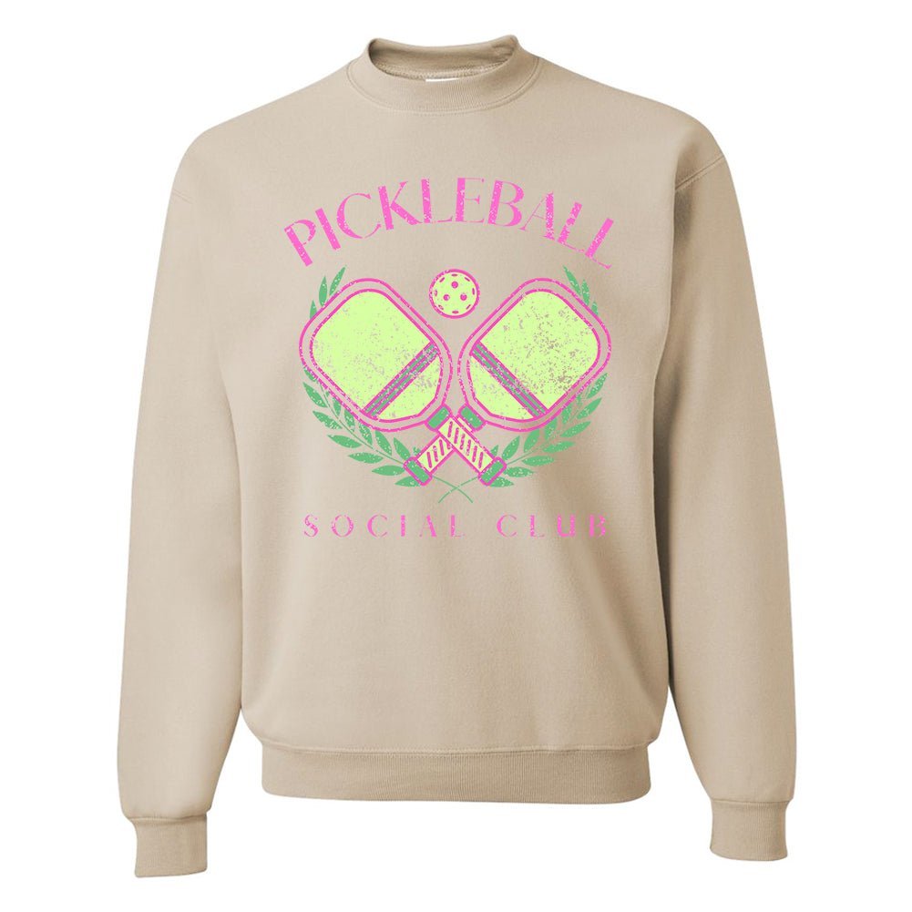 'Pickleball Social Club' Crewneck Sweatshirt - United Monograms