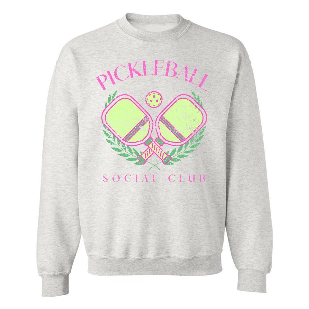 'Pickleball Social Club' Crewneck Sweatshirt - United Monograms