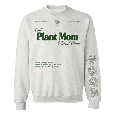 'Plant Mom Social Club' Crewneck Sweatshirt - United Monograms