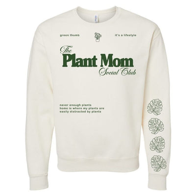 'Plant Mom Social Club' Crewneck Sweatshirt - United Monograms