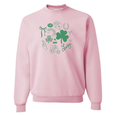 'Please, Let Me Be Lucky' Crewneck Sweatshirt - United Monograms