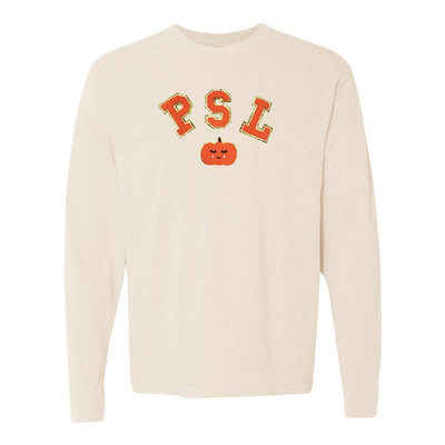 PSL Letter Patch Comfort Colors Long Sleeve T-Shirt - United Monograms