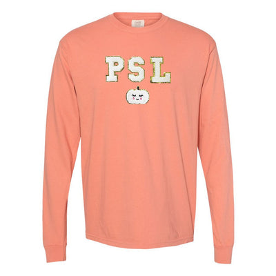PSL Letter Patch Comfort Colors Long Sleeve T-Shirt - United Monograms