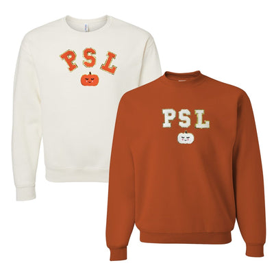 PSL Letter Patch Crewneck Sweatshirt - United Monograms
