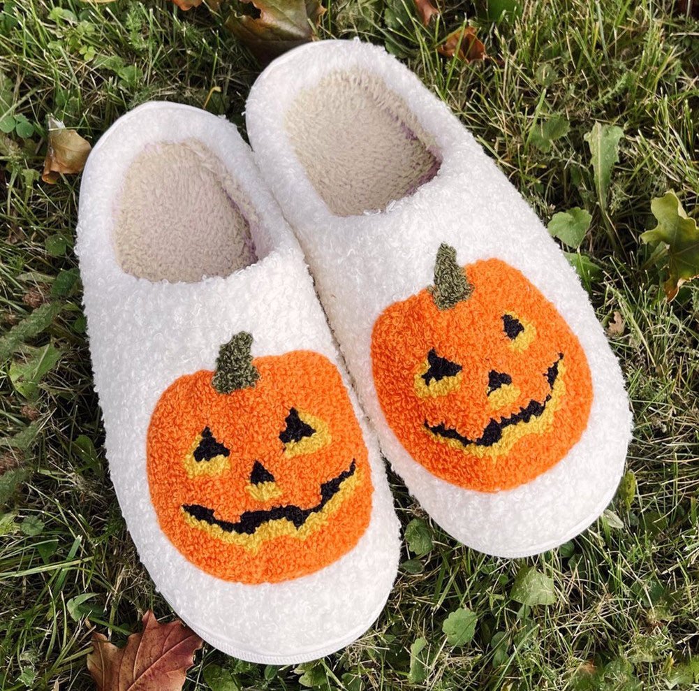 Pumpkin Jack - O - Lantern Slippers - United Monograms