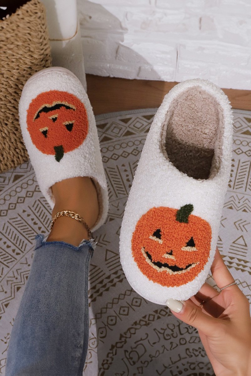 Pumpkin Jack - O - Lantern Slippers - United Monograms