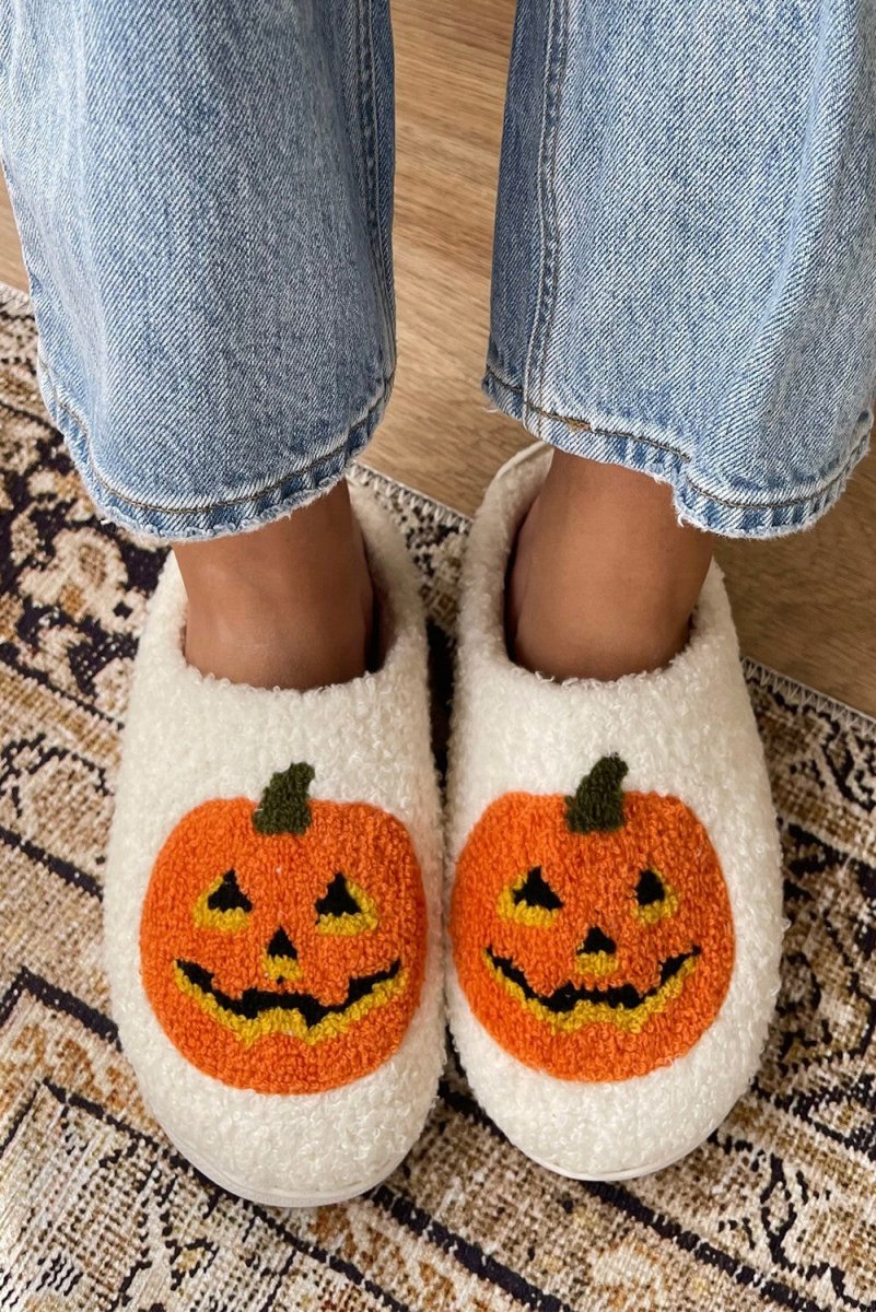 Pumpkin Jack - O - Lantern Slippers - United Monograms