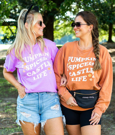 'Pumpkin Spice & Castle Life' T - Shirt - United Monograms