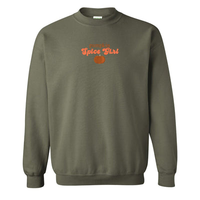 'Pumpkin Spice Girl' Embroidered Crewneck Sweatshirt - United Monograms