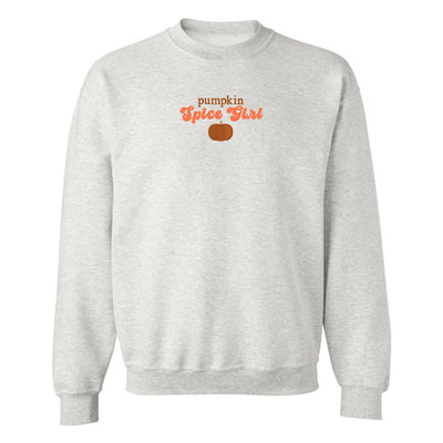 'Pumpkin Spice Girl' Embroidered Crewneck Sweatshirt - United Monograms