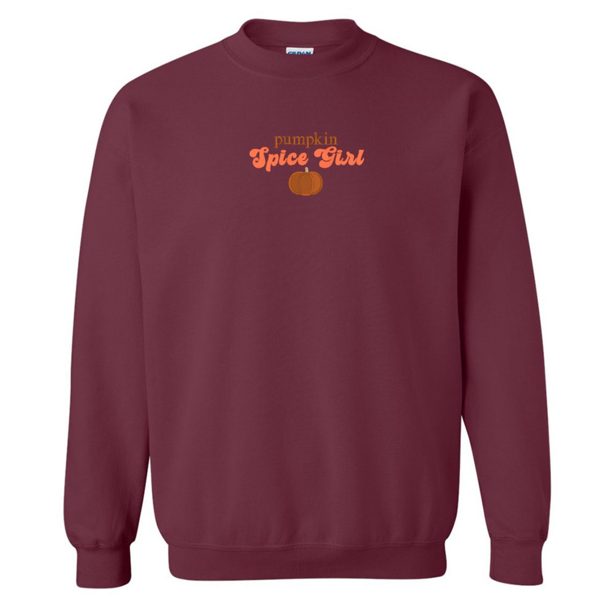 'Pumpkin Spice Girl' Embroidered Crewneck Sweatshirt - United Monograms