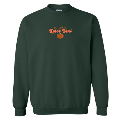 'Pumpkin Spice Girl' Embroidered Crewneck Sweatshirt - United Monograms