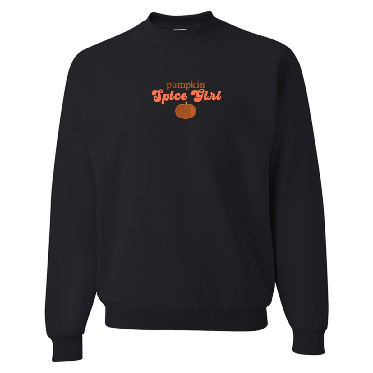 'Pumpkin Spice Girl' Embroidered Crewneck Sweatshirt - United Monograms