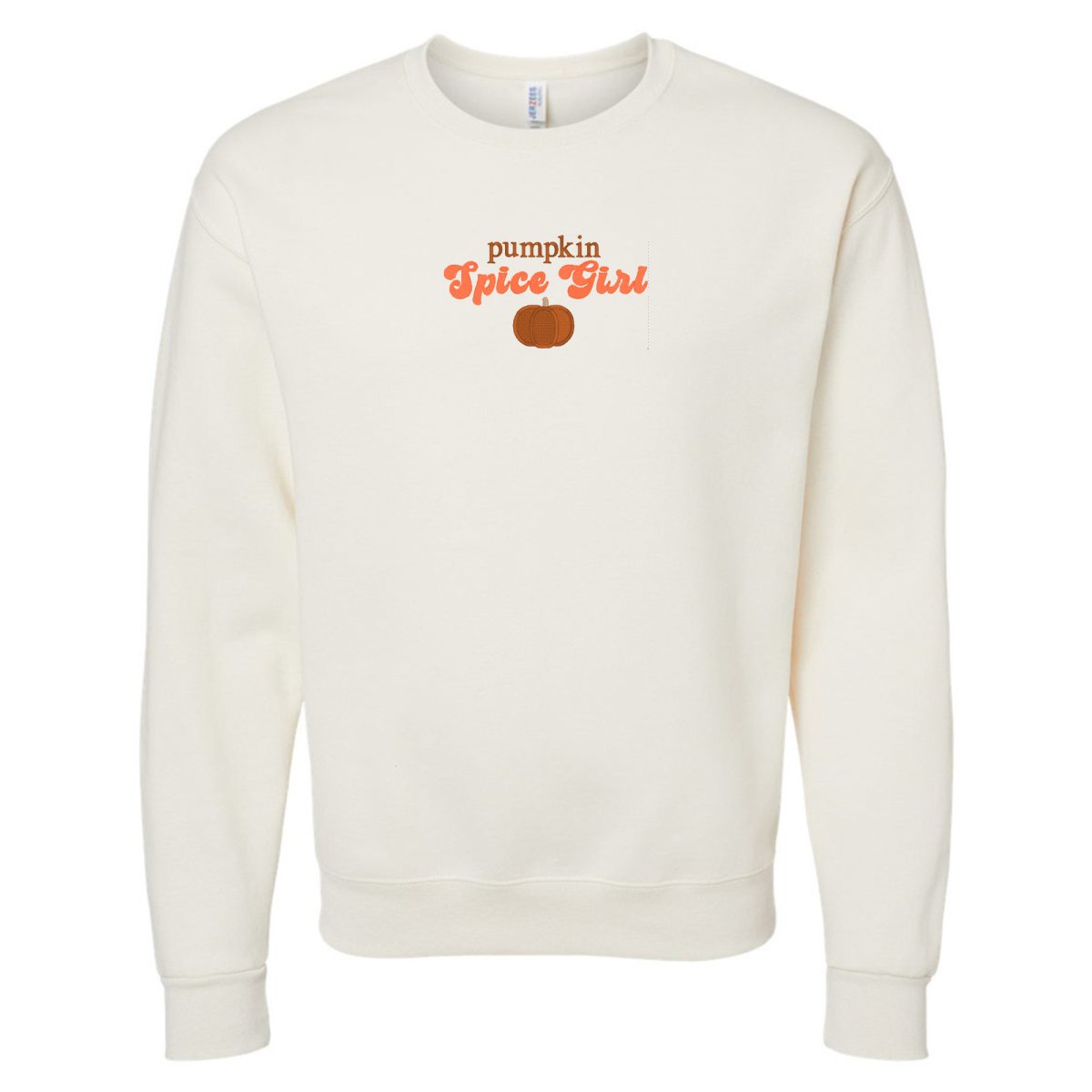 'Pumpkin Spice Girl' Embroidered Crewneck Sweatshirt - United Monograms