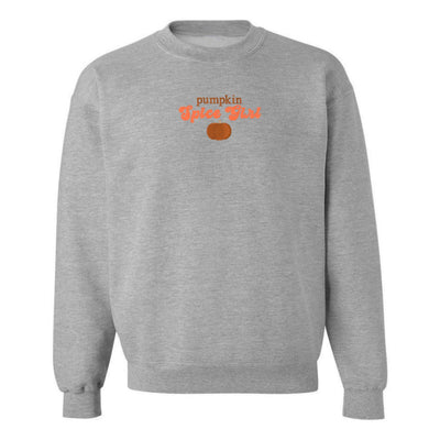 'Pumpkin Spice Girl' Embroidered Crewneck Sweatshirt - United Monograms