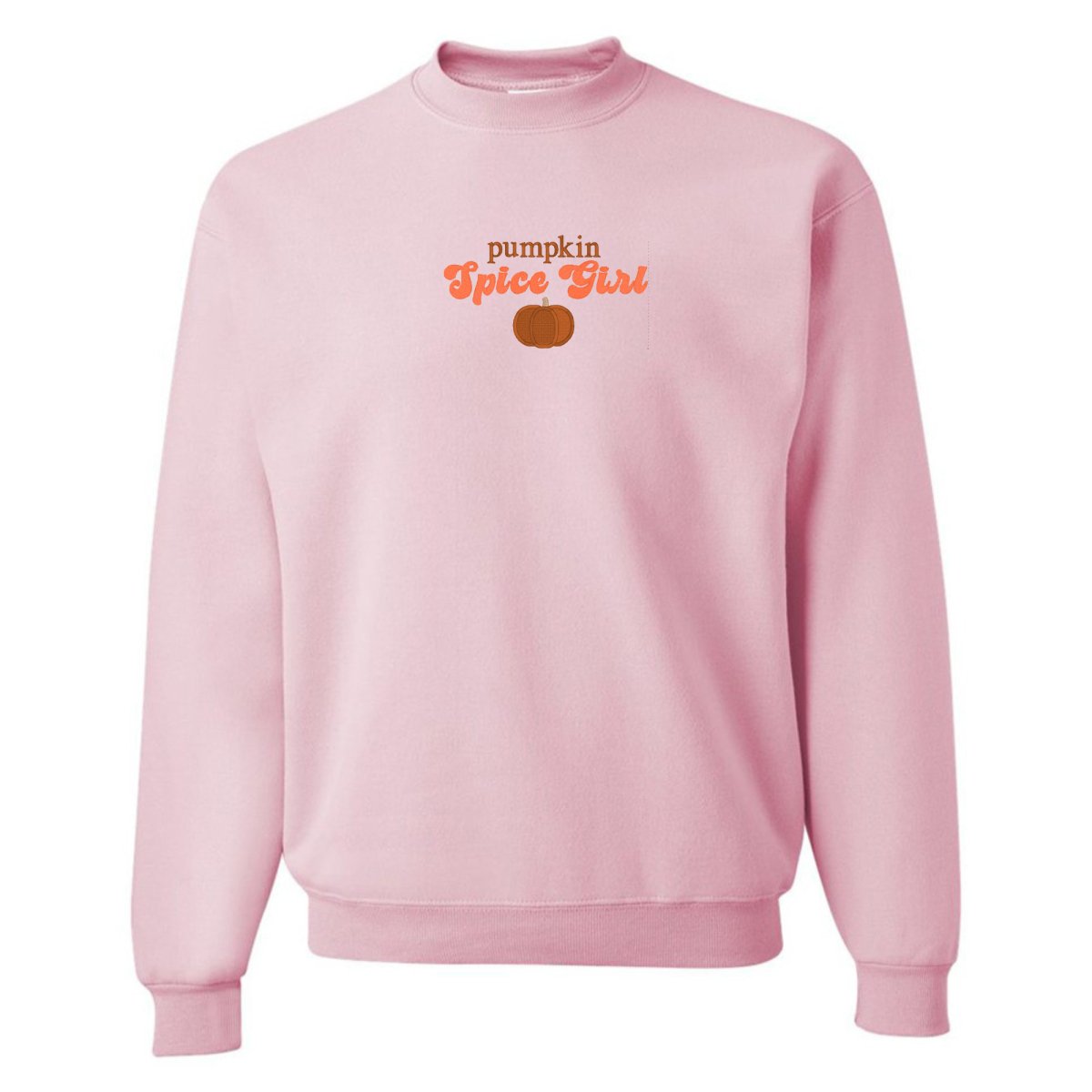 'Pumpkin Spice Girl' Embroidered Crewneck Sweatshirt - United Monograms