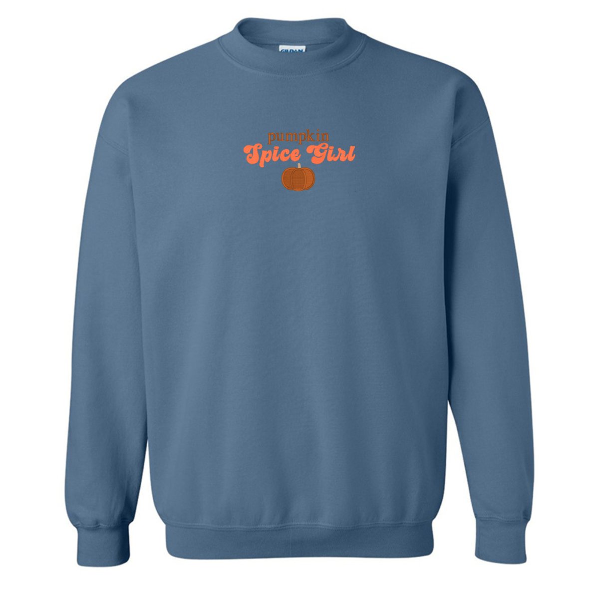 'Pumpkin Spice Girl' Embroidered Crewneck Sweatshirt - United Monograms