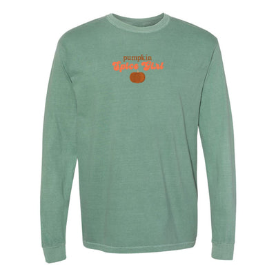 'Pumpkin Spice Girl' Embroidered Long Sleeve T - Shirt - United Monograms