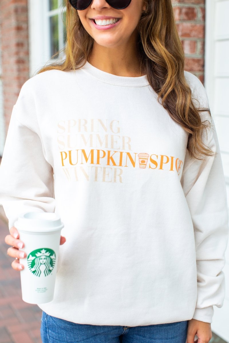 'Pumpkin Spice Season' Crewneck Sweatshirt - United Monograms