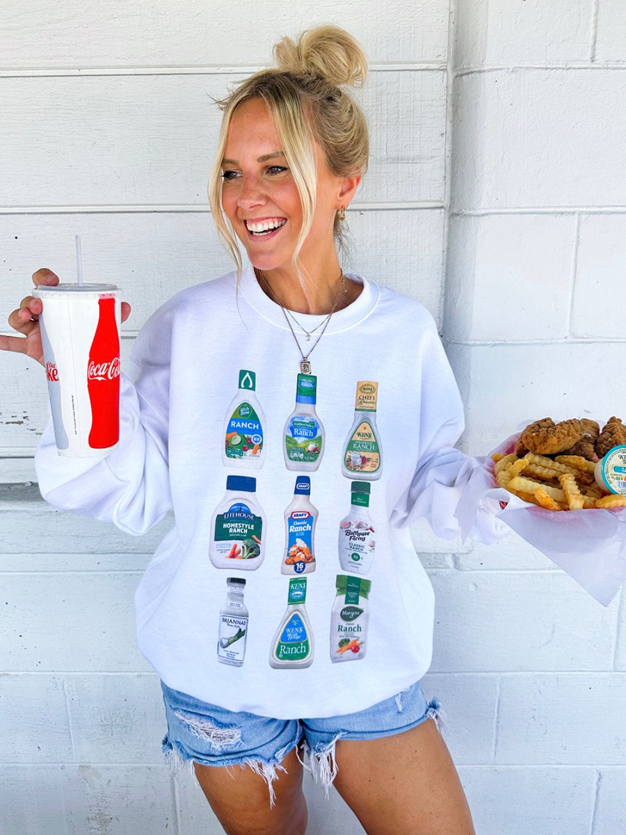 'Ranch Bottles' Crewneck Sweatshirt - United Monograms