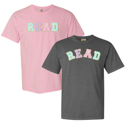 Read Letter Patch Comfort Colors T - Shirt - United Monograms