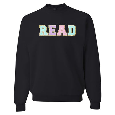 Read Letter Patch Crewneck Sweatshirt - United Monograms