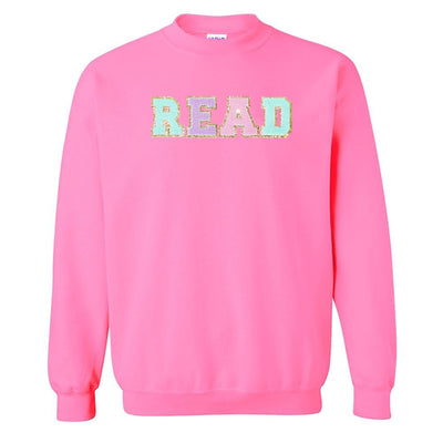 Read Letter Patch Crewneck Sweatshirt - United Monograms