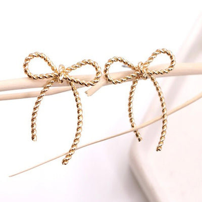 Rope Bow Earrings - United Monograms