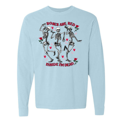 'Roses Are Red, Inside I'm Dead' Long Sleeve T - Shirt - United Monograms